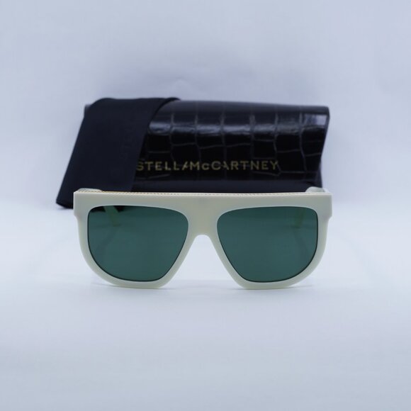 Final Price! Stella McCartney SC40030I-Y 25N Ivory/Green Sunglasses main image 11